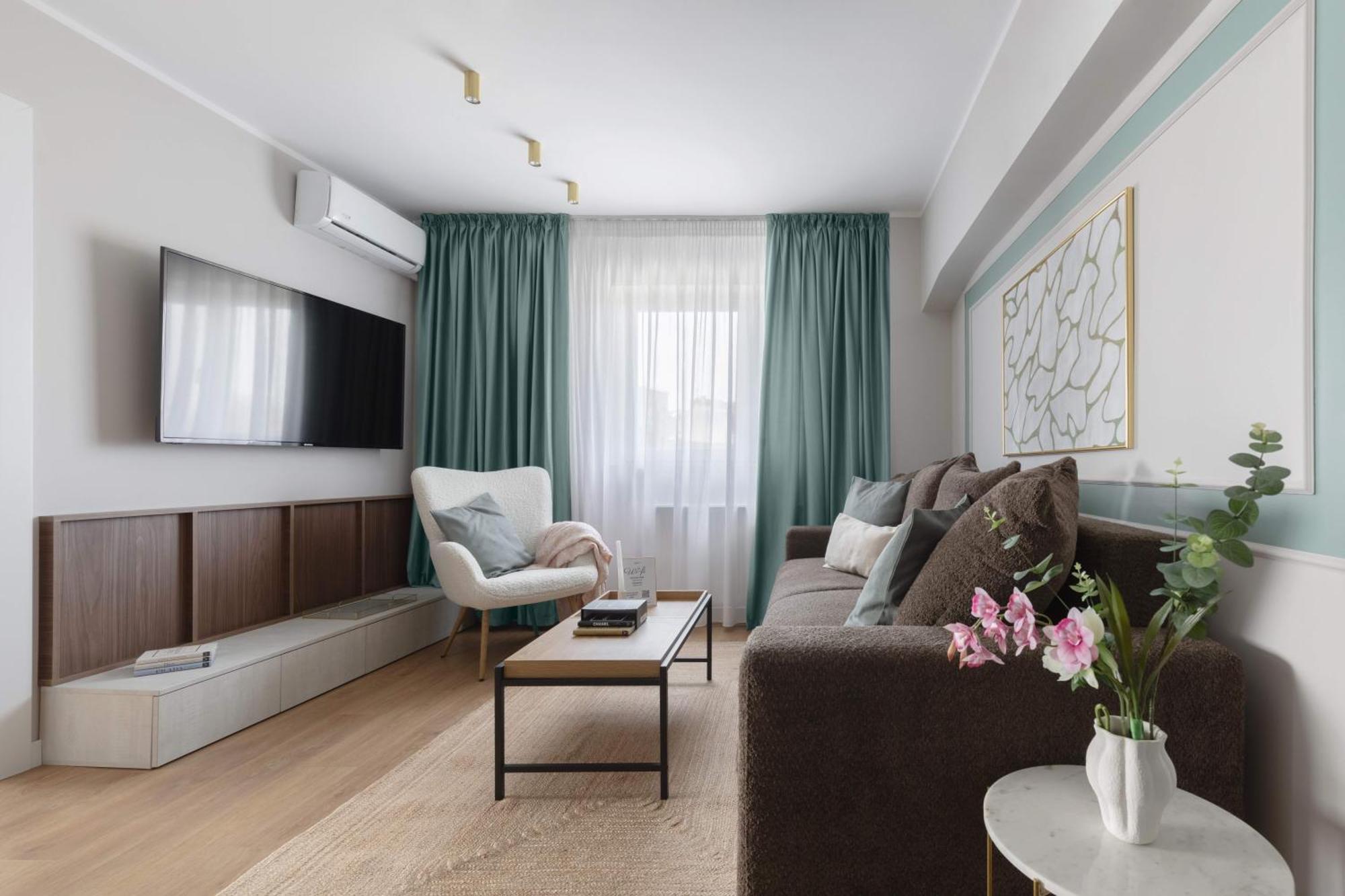 Holt - Sublime Minty Green 1Br On The Park Bukareszt Zewnętrze zdjęcie